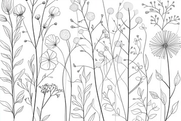 Fototapeta premium background pattern with flowers