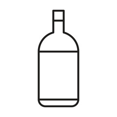 bottle icon vector on white background