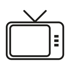 Tv sige icon vector on white background