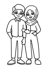Cute couple ornament