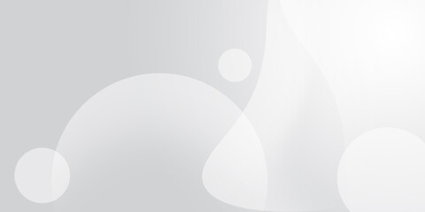 Curved lines and circles pattern on gray and gradient background. soft backdrop and modern style. geometric shape pattern