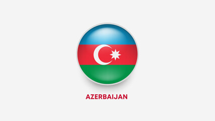 azerbaijan 3d flag vector illustrator