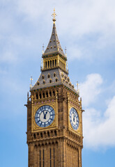 The Great Clock, or Big Ben, Great Bell of the Great Clock of Westminster, London