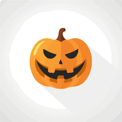 Simple flat 2D icon pumpkin isolated on a transparent background, vector, flat design, animation design, vector, flat design, animation design, simple flat 2D icon, minimalist design