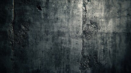 Fototapeta premium Textured Close-Up of Dark Weathered Concrete Surface with Grunge Detail Suitable for Backgrounds and Design Projects in Various Creative Applications
