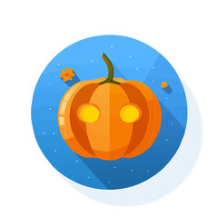 Simple flat 2D icon orange pumpkin isolated on a transparent background, vector, flat design, animation design, vector, flat design, animation design, simple flat 2D icon, minimalist design
