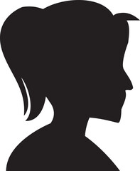 Woman Avatar Silhouette Illustration