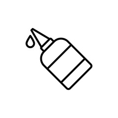 Glue icon linear logo isolated