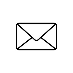 Inbox icon linear logo isolated