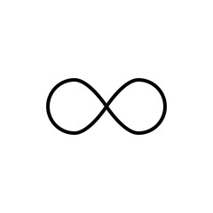 Fototapeta premium Infinite icon linear logo isolated