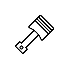 Piston icon linear logo isolated