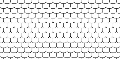 Vector roof tiles pattern. Modern contemporary geometric shape design. Digital architectural material and texture resource.