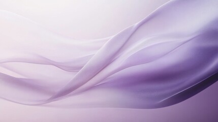 Obraz premium Ethereal Flow of Soft Purple Fabric Draped Gracefully in a Dreamy Light, Creating a Sense of Serenity and Elegance in an Abstract Artistic Style