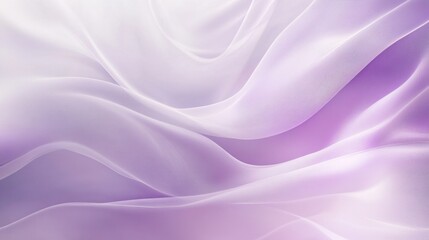 Fototapeta premium Soft and Ethereal Flowing Fabric Background with Subtle Lavender and White Tones, Perfect for Elegant Design and Text Overlay in Various Creative Projects