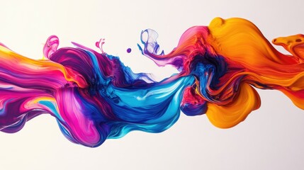 Fototapeta premium Vibrant Swirling Colors in Abstract Form Creating Dynamic Visuals and Artistic Expression for Creative Projects and Modern Art Concepts