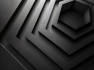 Obraz premium Abstract hexagon lines. Geometric stripe line art design for poster. 