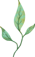 Fototapeta premium colorful illustration of flower petals and leaves clip art for background, wallpaper design