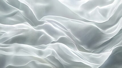 Obraz premium Ethereal abstract light background with soft grey and white gradients accented by delicate silver and white lines, creating a serene and sophisticated texture.