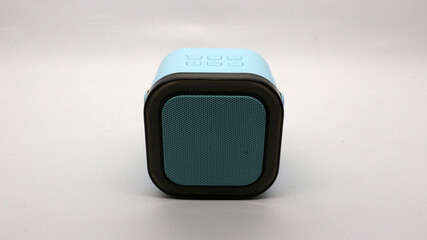Blue wireless bluetooth speaker mini