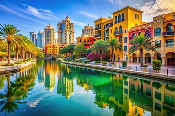 Fototapeta premium Al Bahar Dubai Emirates UAE January 2017 Scenic View