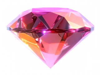Diamond on transparent background