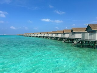 Maldives tropical island beach resort Rasdhoo coral atoll