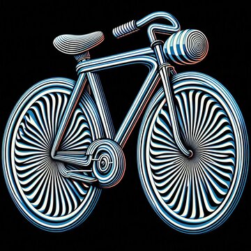recommend clip art: Op Art Using optical illusions to make the bike appear to move o
