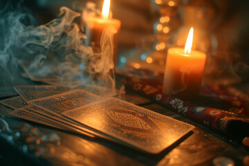 Generative AI image of a mystical woman with a crystal ball, perfect for themes of magic, divination, and the supernatural