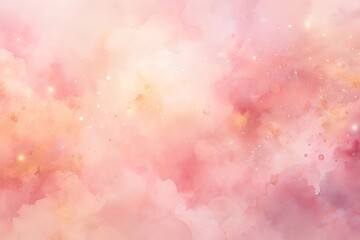 Fototapeta premium Soft pink abstract watercolor background with delicate strokes and warm hues. Emphasizing warmth and subtle elegance. Ideal for soft and artistic designs.