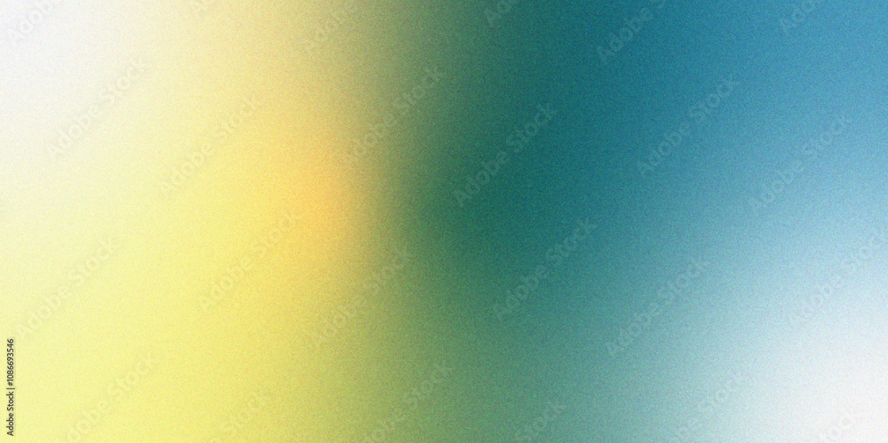 Aufkleber Blue and yellow gradient background material. Grainy rough noise abstract textured grunge background. noise texture colorful gradient for social media, web banner, poster background template. 