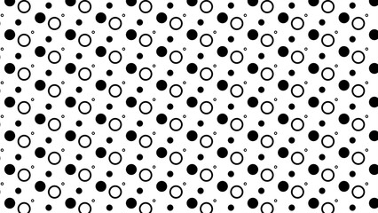 Seamless pattern with dots and circles 