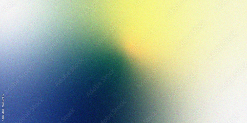 Aufkleber Blue and yellow gradient background material. Grainy rough noise abstract textured grunge background. noise texture colorful gradient for social media, web banner, poster background template. 