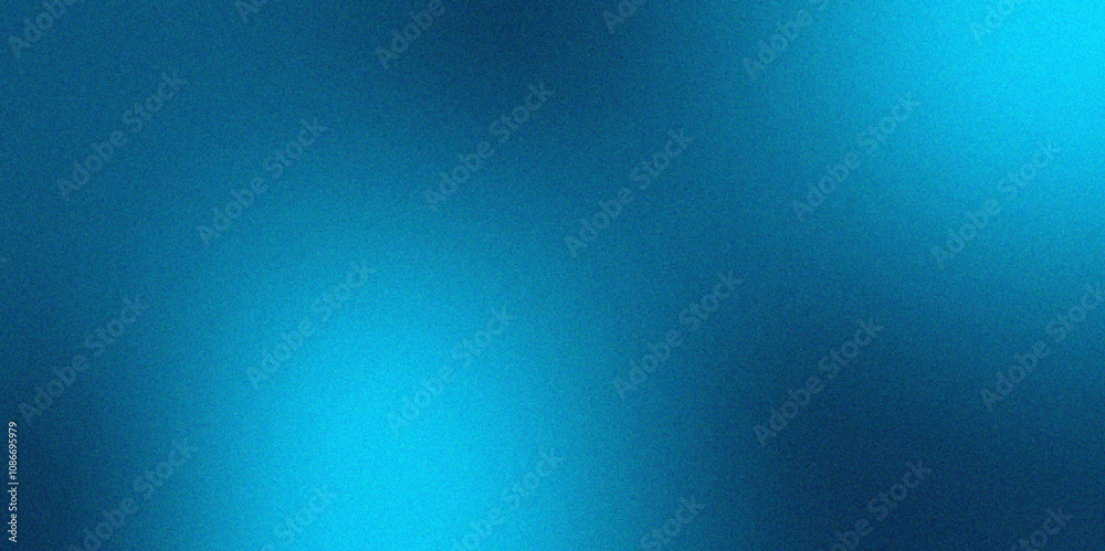 Aufkleber Digital grainy gradient with a colorful soft noise effect. Vintage Grunge Texture Pattern in Blue Tones for Artful Wallpaper banner design. Gradient blur, noise, grain, texture. abstract background.