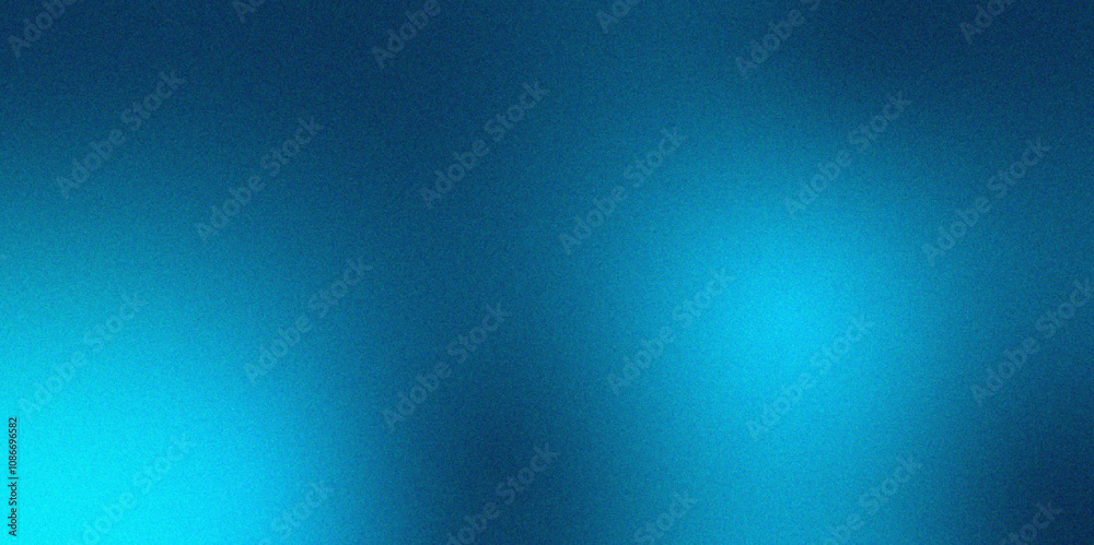 Poster Digital grainy gradient with a colorful soft noise effect. Vintage Grunge Texture Pattern in Blue Tones for Artful Wallpaper banner design. Gradient blur, noise, grain, texture. abstract background.
