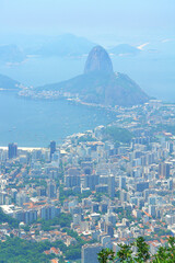 Panorama  of  Rio de Janeiro from Corcovado , Brazil