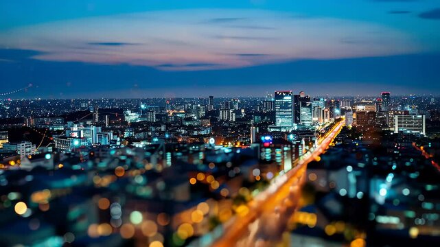Modern city with high speed internet connection technology, can be used for display or montage your products, business, skyscraper, skyline, digital, connect, communication, network