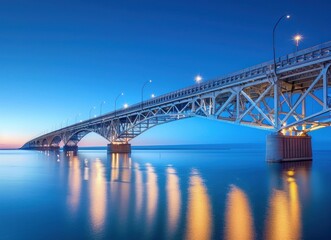 Naklejka premium iconic Cherry Blossom bridge
