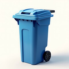 Bin on white background