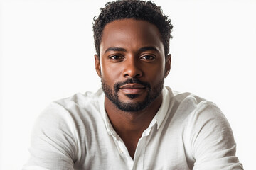 Headshot Business Man Isolated On White: Portrait of African American         Headshot Male White, Headshot Male Suit, Headshot Studio, Headshot Professional.