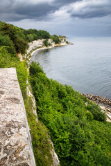 Obraz premium Stevns Klint, the famous cliff coast on Zealand, Denmark.