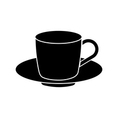 Cup for coffee, tea on a white background