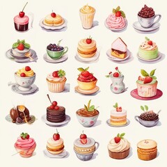 Delicious Array of Sweet Treats and Desserts