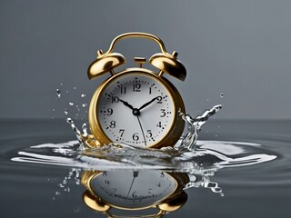 clock on the table