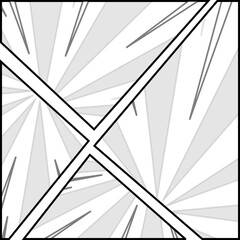 Comic Page With Halftone Effects Background