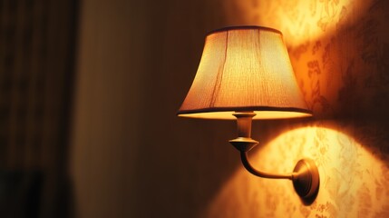 Warm Wall Lamp in Cozy Interior
