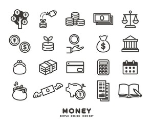 お金に関するアイコンセット