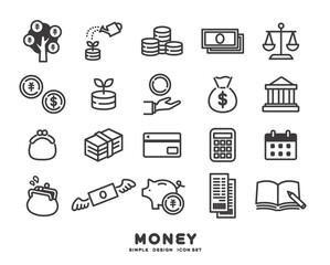 お金に関するアイコンセット