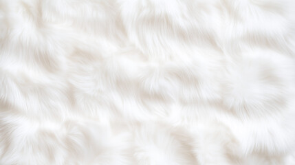 Obraz premium Close-up of a white fur blanket, with a soft, cozy, and warm feel for a winter background