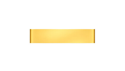 Gold banner on isolated background.