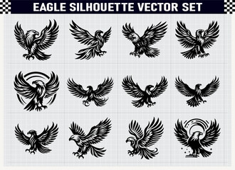Eagle Silhouette Vector Illustration